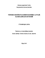 Research Papers 'Tūrisma maršrutu komercdarbība Latvijā globalizācijas ietekmē', 1.
