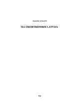 Practice Reports 'SIA "Creditreform Latvija"', 1.