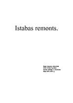 Summaries, Notes 'Istabas projekts', 1.