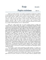 Essays 'Papīra ražošana, vēsture', 1.