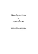 Research Papers 'Karla Gustava Junga un Alfreda Ādlera personības teorijas', 1.