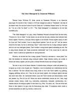 Essays 'Analysis of "The Glass Menagerie" by Tennessee Williams', 1.