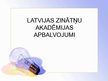 Presentations 'Latvijas apbalvojumi zinātnē', 12.