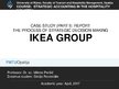 Presentations 'The Process of Strategic Decision Making. "IKEA Group"', 1.