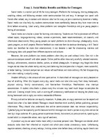 Essays 'Social Media: Benefits and Risks for Teenagers', 1.