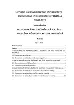 Research Papers 'Ekonomiskā nevienlīdzība kā sociāla problēma mūsdienu Latvijas sabiedrībā', 1.