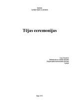 Research Papers 'Tējas ceremonijas', 1.