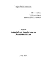 Research Papers 'Ievadierīces, izvadierīces un ievadizvadierīces', 1.