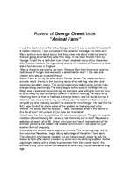 Essays 'George Orwell "Animal Farm"', 1.