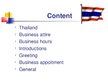 Presentations 'Business Etiquette in Thailand', 2.