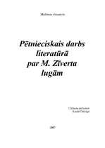 Research Papers 'M.Zīverta lugas', 1.