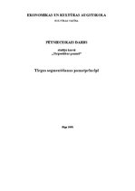Research Papers 'Tirgus segmentēšanas pamatprincipi', 1.