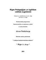 Summaries, Notes 'Rīga 13.-20.gadsimtā', 1.
