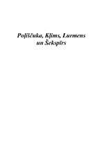 Research Papers 'Poļiščuka, Kļims, Lurmens un Šekspīrs', 1.