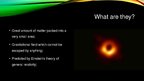Presentations 'Black Holes', 2.
