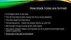 Presentations 'Black Holes', 4.
