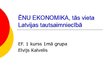 Presentations 'Ēnu ekonomika Latvijas tautsaimniecībā', 1.