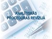 Presentations 'Analītiskās procedūras revīzijā', 1.