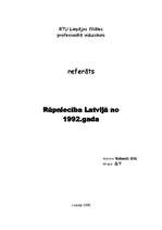 Research Papers 'Rūpniecība Latvijā no 1992.gada', 1.