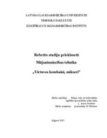 Research Papers 'Virtuves kombaini, mikseri', 1.