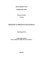 Research Papers 'Pētījumu un prezentācijas māksla', 1.