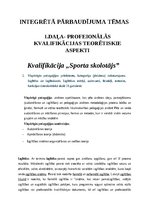 Summaries, Notes 'Integrētais pārbaudījums "Sporta skolotājs"', 1.