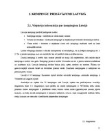 Research Papers 'Latvijas kempingu piedāvājumu raksturojums', 11.
