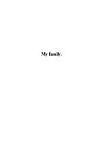 Essays 'My Family', 1.