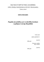 Term Papers 'Pagaidu aizsardzības pret vardarbību tiesiskais regulējums Latvijas Republikā', 1.