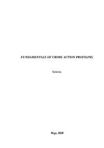 Research Papers 'Fundamentals of Crime Action Profiling', 1.
