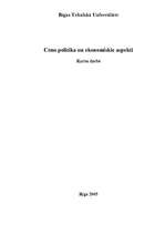 Research Papers 'Cenu politika un ekonomiskie aspekti', 1.