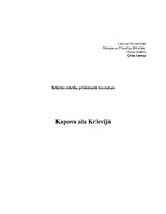 Research Papers 'Aizvēsture. Kapova ala Krievijā', 1.