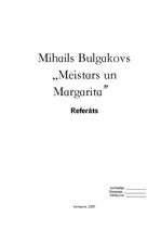 Research Papers 'A.Bulgakovs "Meistars un Margarita"', 1.