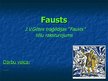 Presentations 'Fausta raksturojums', 1.