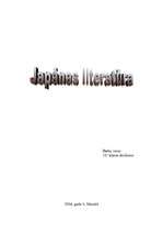 Research Papers 'Japāņu literatūra', 1.