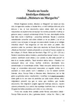 Research Papers 'Nauda un bauda histēriķes diskursā romānā "Meistars un Margarita"', 1.