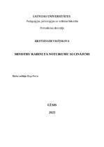 Summaries, Notes 'Ministru kabineta noteikumu secinājumi', 1.