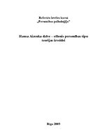 Research Papers 'Hansa Aizenka dzīve - cēlonis personības tipu teorijas izveidei', 1.