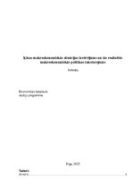 Research Papers 'Ķīnas makroekonomiskās situācijas izvērtējums un tās realizētās makroekonomiskās', 1.