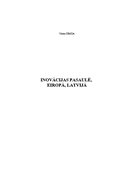 Research Papers 'Inovācijas pasaulē, Eiropā un Latvijā', 1.