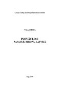 Research Papers 'Inovācijas pasaulē, Eiropā un Latvijā', 2.