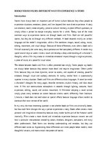 Essays 'Books versus films: different ways to experience a story', 1.