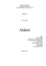 Research Papers 'AS "Aldaris"', 1.