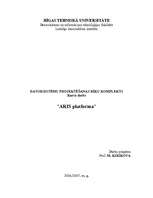 Research Papers 'ARIS metodoloģija un uz tās pamata izstrādāts programmproduktu kopums', 1.