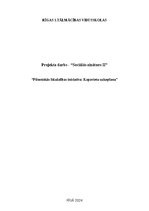 Summaries, Notes 'Projekta drabs - Pilsoniskās līdzdalības iniciatīva: Kapavietu uzkopšana', 1.