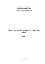 Research Papers 'Dzimuma diferenciācijas gonādu novirzes un uzvedības līmenis ', 1.