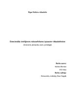 Research Papers 'Emocionālā inteliģence', 1.