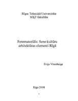 Presentations 'Seno kultūru arhitektūras elementi Rīgā - fotomateriāls', 1.