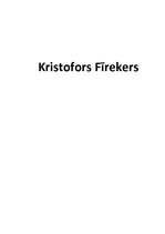 Research Papers 'Kristofors Fīrekers', 1.