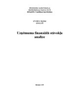 Research Papers 'Uzņēmuma finansiālā stāvokļa analīze', 1.